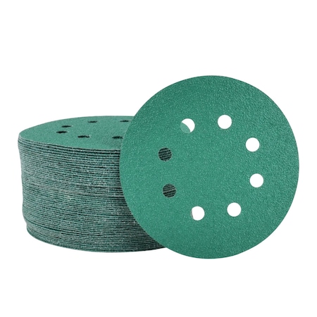 Legit Grit 5 inch Sand paper Disc, 8-Hole, 60 Grit, 50PK LG5-860-50